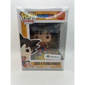 Funko Pop! Dragon Ball Goku & Flying Nimbus #109 Galactic Toys Excl in Protector
